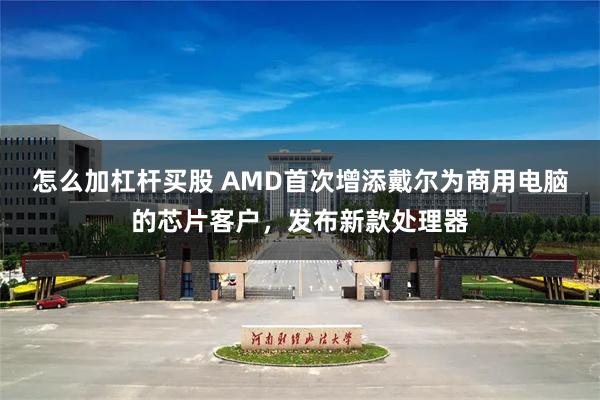 怎么加杠杆买股 AMD首次增添戴尔为商用电脑的芯片客户，发布新款处理器
