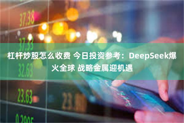 杠杆炒股怎么收费 今日投资参考：DeepSeek爆火全球 战略金属迎机遇